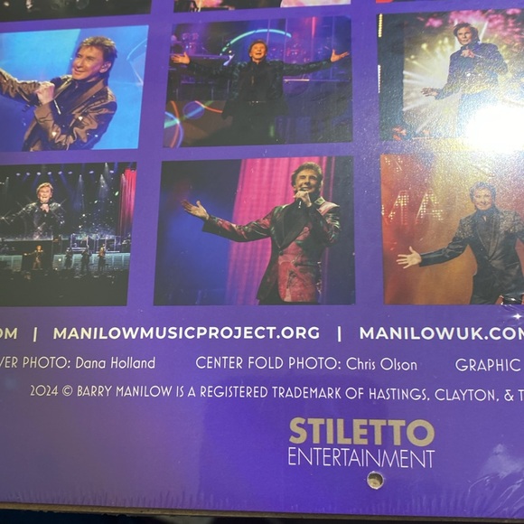 🎤🎶Barry Manilow🎶🎤 2025 Calendar New / Unopened / 12 Months - Size 8.5” X 11” - Picture 9 of 10